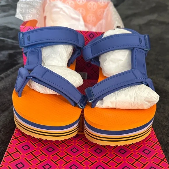 Tory Burch Multicolor Platform Sandals - Picture 5 of 6